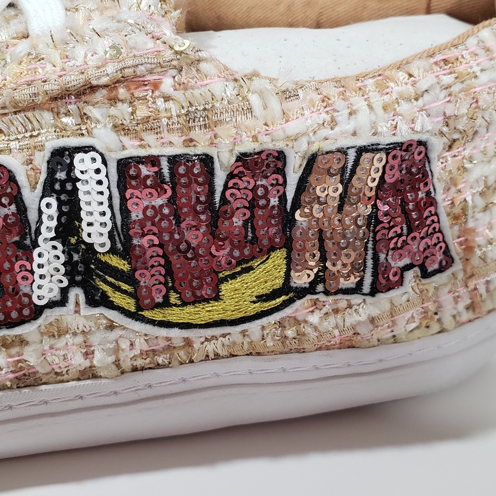 ZARA Banana Sequin Patch New Sneakers and Purse - Picture 5 of 13